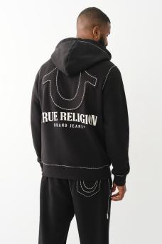 HORSESHOE APPLIQUE SUPER T FLEECE HOODIE, image 8