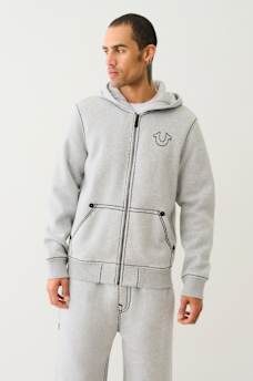 HORSESHOE APPLIQUE SUPER T FLEECE HOODIE, image 2