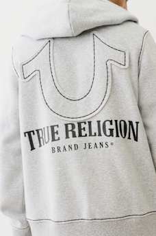 HORSESHOE APPLIQUE SUPER T FLEECE HOODIE, image 4