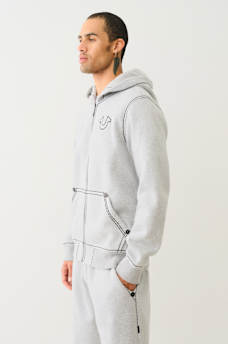 HORSESHOE APPLIQUE SUPER T FLEECE HOODIE, image 5
