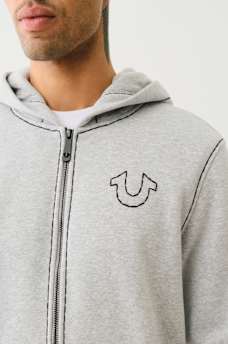 HORSESHOE APPLIQUE SUPER T FLEECE HOODIE, image 6