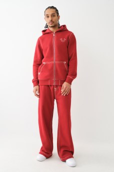 HORSESHOE APPLIQUE SUPER T FLEECE HOODIE, image 2