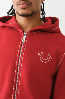 HORSESHOE APPLIQUE SUPER T FLEECE HOODIE, image 4