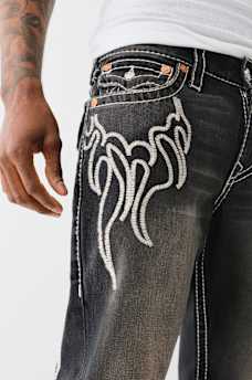 BW x TR BILLY BLACK FLAME BOOTCUT JEAN, image 4