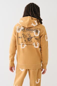 BIG T WARPED PUFF PRINT LOGO ZIP HOODIE, image 5