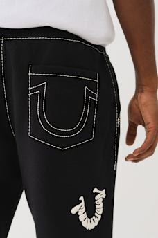 BIG T WARPED PUFF PRINT LOGO JOGGER, image 2