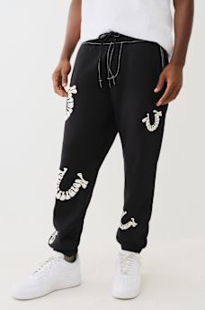 BIG T WARPED PUFF PRINT LOGO JOGGER, image 6