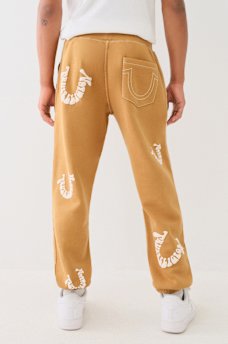 BIG T WARPED PUFF PRINT LOGO JOGGER, image 2