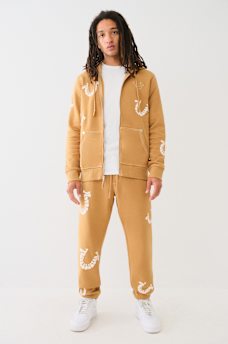 BIG T WARPED PUFF PRINT LOGO JOGGER, image 3