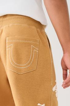 BIG T WARPED PUFF PRINT LOGO JOGGER, image 5