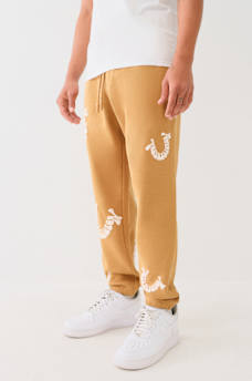 BIG T WARPED PUFF PRINT LOGO JOGGER, image 6