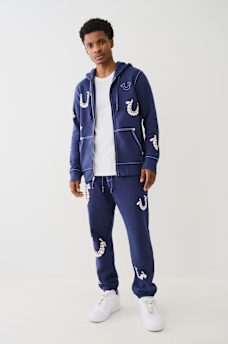 BIG T WARPED PUFF PRINT LOGO JOGGER, image 3