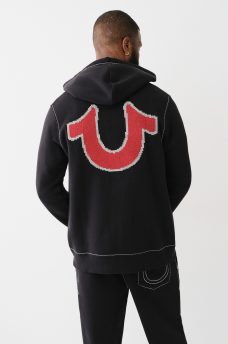 BIG T CROSS STITCH ZIP HOODIE, image 4