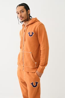 BIG T CROSS STITCH ZIP HOODIE, image 2