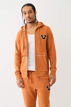 BIG T CROSS STITCH ZIP HOODIE, image 3
