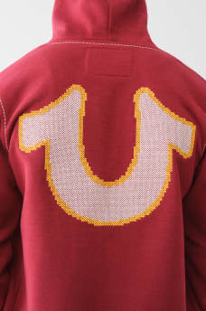 BIG T CROSS STITCH ZIP HOODIE, image 4