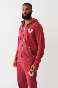 BIG T CROSS STITCH ZIP HOODIE, image 5