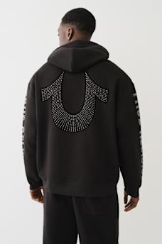 SUDADERA CON CAPUCHA Y HERRADURA CON TACHAS
