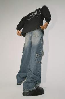 BAGGY SINGLE NEEDLE CARGO JEAN