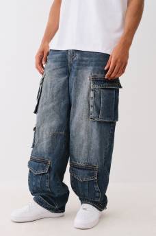 BAGGY SINGLE NEEDLE CARGO JEAN