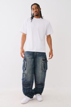 BAGGY SINGLE NEEDLE CARGO JEAN