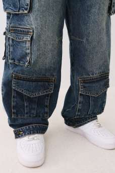 BAGGY SINGLE NEEDLE CARGO JEAN