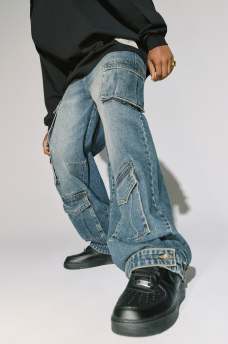 BAGGY SINGLE NEEDLE CARGO JEAN