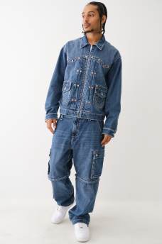 RIVET BIG T WESTERN DENIM JACKET 