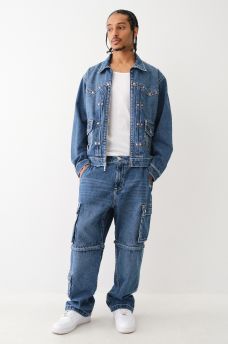 RIVET BIG T WESTERN DENIM JACKET 