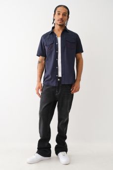 SINGLE NEEDLE SLIM FLARE JEAN, image 7