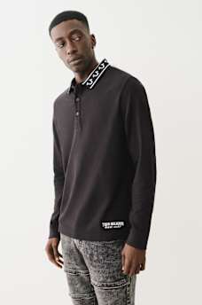 LONG SLEEVE POLO SHIRT, image 1