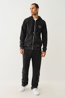 STUDDED LOGO ZIP HOODIE, image 7