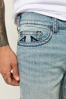 GENO EMBOSSED HORSESHOE SLIM JEAN, image 4