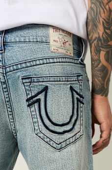 GENO EMBOSSED HORSESHOE SLIM JEAN, image 1