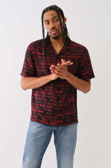 TRUE RELIGION CAMP COLLAR SHIRT, image 2