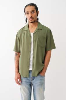 CAMP COLLAR SHORT SLEEVE SHIRT, image 1