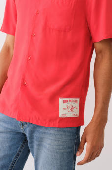 CAMP COLLAR SHORT SLEEVE SHIRT, image 2