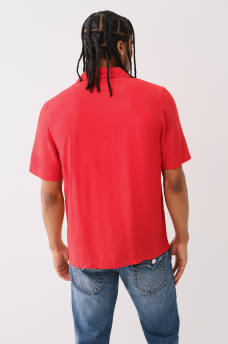 CAMP COLLAR SHORT SLEEVE SHIRT, image 3