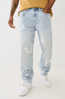 BOBBY WARPED PUFF PRINT BAGGY JEAN, image 1