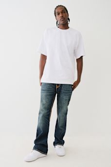 JOEY PICK STITCH FLAP FLARE JEAN , image 6