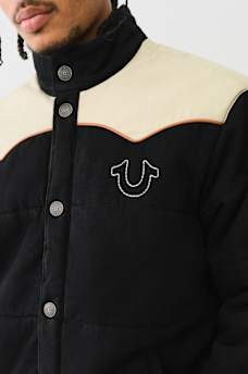 WESTERN DENIM PUFFER JACKET, image 2