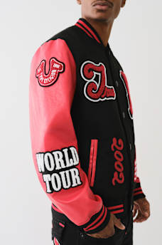 CHENILLE LOGO PATCH VARSITY JACKET
