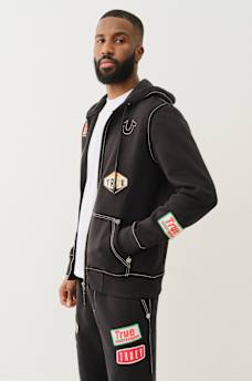 BIG T PATCH ZIP HOODIE, image 4