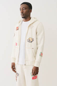 BIG T PATCH ZIP HOODIE, image 4