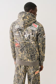 BIG T BUDDHA CAMO ZIP HOODIE, image 6