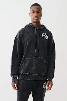 MINERAL WASH BUDDHA FACE HOODIE , image 3