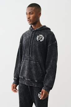 MINERAL WASH BUDDHA FACE HOODIE , image 5