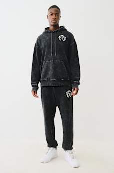 MINERAL WASH BUDDHA FACE JOGGER, image 3
