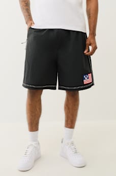 BELTED NYLON TRUE FLAG SHORT, image 5