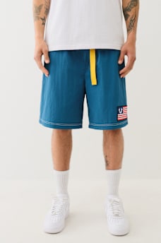 BELTED NYLON TRUE FLAG SHORT, image 5
